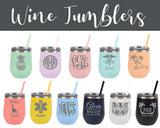 Personalized Stemless Wine Tumblers