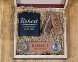 Wood Comb Groomsmen Gift Box Set